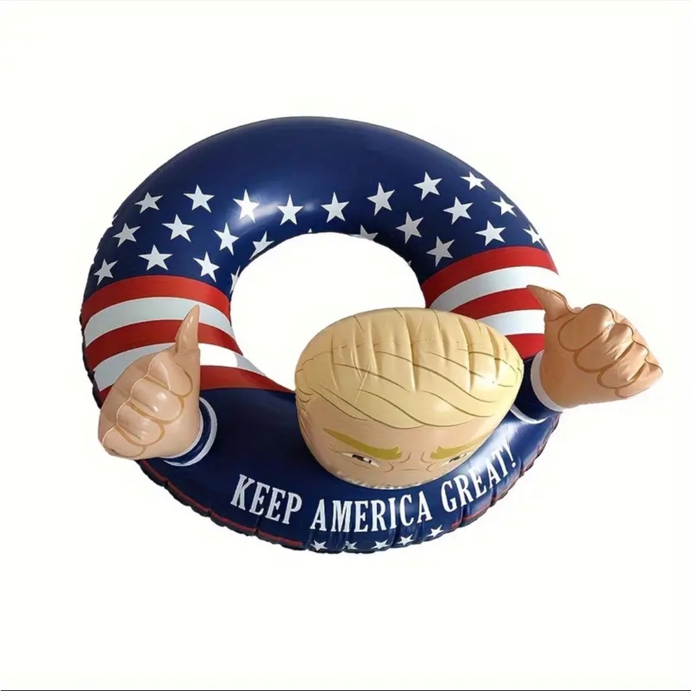 TRUMP Inflatable Pool Float with Patriotic Design-NWT - Picture 5 of 6